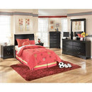  Signature Design by Ashley Huey Vineyard B128-82 Twin Sleigh Rails IMAGE 2