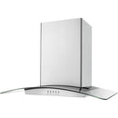  Whirlpool 30-inch Wall Mount Range Hood WVW75UC0DS IMAGE 2