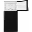 Color_Black  -- 28 inch, cu. ft. Top Freezer Refrigerator IMAGE 4