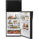  Color_Black  -- 28 inch, 14.3 cu. ft. Top Freezer Refrigerator IMAGE 4