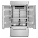  Color_Stainless Steel  -- 43 inch, 24.2 cu.ft. Built in French 3 Door Refrigerator with Platinum Interior Design IMAGE 2