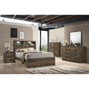  Elements International Bailey BY500 6 pc Queen Bookcase Bedroom Set IMAGE 2
