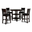  New Classic Furniture Gia 5 pc Counter Height Dinette D1701-52S IMAGE 1