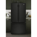  Color_Black  -- 33 inch, 24.8 cu. ft. French 3 Door Refrigerator with Water IMAGE 4