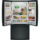  Color_Black  -- 33 inch, 24.8 cu. ft. French 3 Door Refrigerator with Water IMAGE 5