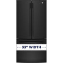  Color_Black  -- 33 inch, 24.8 cu. ft. French 3 Door Refrigerator with Water IMAGE 9