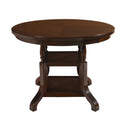  New Classic Furniture Round Bixby Counter Height Dining Table with Pedestal Base D2541-12 IMAGE 1
