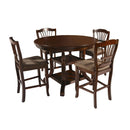  New Classic Furniture Round Bixby Counter Height Dining Table with Pedestal Base D2541-12 IMAGE 4