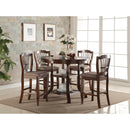  New Classic Furniture Round Bixby Counter Height Dining Table with Pedestal Base D2541-12 IMAGE 5