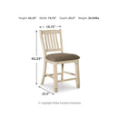  Signature Design by Ashley Bolanburg D647D37 5 pc Counter Height Dining Set IMAGE 8
