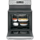  GE 30-inch Freestanding Electric Range with Convection JB655SKSS IMAGE 3
