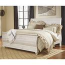  Willowton B267B11 King Sleigh Bed IMAGE 1
