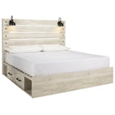  Signature Design by Ashley Cambeck B192B124 7 pc King Panel Storage Bedroom Set IMAGE 2