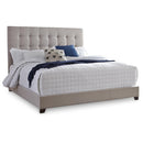  Size_Queen  -- Dolante Upholstered Panel Bed IMAGE 1