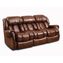  Homestretch Furniture Cody Reclining Fabric and Leather Look Sofa 101-30-21 IMAGE 1