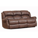  Homestretch Furniture Wyoming Power Reclining Fabric and Leather Look Sofa 120-39-22 IMAGE 1