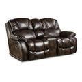  Manufacturer Color_Chocolate  -- 145-22-20 Reclining Console Loveseat IMAGE 1