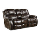  Manufacturer Color_Chocolate  -- 145-29-20 Power Console Loveseat IMAGE 1