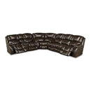  Homestretch Furniture Brahma Reclining Polyurethane 3 pc Sectional 145 3 pc Sectional - Chocolate IMAGE 1