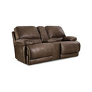  Manufacturer Color_Chocolate  -- 147-22-21 Reclining Console Loveseat IMAGE 1