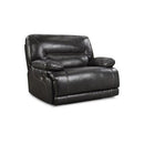  Manufacturer Color_Smoke  -- Hinsdale Power Fabric and Leather Look Recliner IMAGE 1