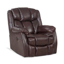  Homestretch Furniture Rocker Leather Look Recliner 163-91-21 IMAGE 1