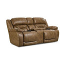  Homestretch Furniture Enterprise Power Reclining Fabric Loveseat with Console 158-57-15 IMAGE 1