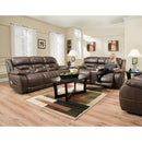  Homestretch Furniture Enterprise Power Reclining Fabric and Leather Look Sofa 158-37-21 IMAGE 2