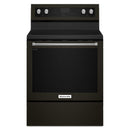  KitchenAid 30-inch Freestanding Electric Range with Even-Heat™ KFEG500EBS IMAGE 1