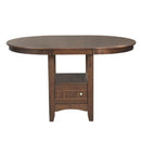  Elements International Round Max Counter Height Dining Table with Pedestal Base DMX100DT IMAGE 2