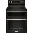  KitchenAid 30-inch Freestanding Electric Range KFED500EBS IMAGE 1