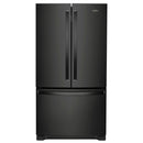  Color_Black  -- 36 inch, cu. ft. French 3 Door Refrigerator with Water Dispenser IMAGE 1