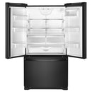  Color_Black  -- 36 inch, cu. ft. French 3 Door Refrigerator with Water Dispenser IMAGE 2