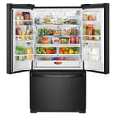 Color_Black  -- 36 inch, cu. ft. French 3 Door Refrigerator with Water Dispenser IMAGE 3