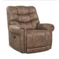  Manufacturer Color_Silt  -- Power Leather Look Recliner IMAGE 1