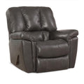  Manufacturer Color_Grey  -- Power Rocker Leather Look Recliner IMAGE 1