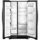  Color_Black  -- 33 inch, 21.7 cu. ft. Freestanding Side by side Refrigerator with Adaptive Defrost IMAGE 2