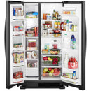  Color_Black  -- 33 inch, 21.7 cu. ft. Freestanding Side by side Refrigerator with Adaptive Defrost IMAGE 3