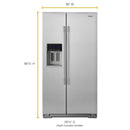  Whirlpool 36-inch, 20.59 cu.ft. Counter-Depth, Side-by-side Refrigerator with External Water and ice Dispensing System with EveryDrop™ Filtration WRSA71CIHZ IMAGE 8