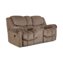  Homestretch Furniture Reclining Fabric Loveseat with Console 122-23-17 IMAGE 1