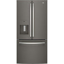  GE 33-inch, 17.5 cu.ft. Counter-Depth French 3-Door Refrigerator with External Water and Ice Dispensing System GYE18JMLES IMAGE 1