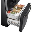  Color_Black Slate  -- 36 inch, 27.8 cu.ft. Freestanding French 3 Door Refrigerator with Ice and Water Dispensing System IMAGE 4