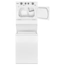  Whirlpool Stacked Washer/Dryer Electric Laundry Center WET4027HW IMAGE 3