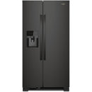  Color_Black  -- 33 inch, 21.4 cu. ft. Side by Side Freestanding Refrigerator with Exterior Ice and Water Dispenser with EveryDrop™ Water Filtration IMAGE 1