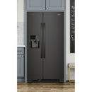  Color_Black  -- 33 inch, 21.4 cu. ft. Side by Side Freestanding Refrigerator with Exterior Ice and Water Dispenser with EveryDrop™ Water Filtration IMAGE 6