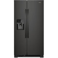  Color_Black  -- 36 inch, 24.5 cu. ft. Side by Side Freestanding Refrigerator with Exterior Ice and Water Dispenser with EveryDrop™ Water Filtration IMAGE 1