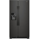  Color_Black  -- 36 inch, 24.5 cu. ft. Side by Side Freestanding Refrigerator with Exterior Ice and Water Dispenser with EveryDrop™ Water Filtration IMAGE 1