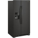  Color_Black  -- 36 inch, 24.5 cu. ft. Side by Side Freestanding Refrigerator with Exterior Ice and Water Dispenser with EveryDrop™ Water Filtration IMAGE 9