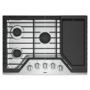  Whirlpool 30-inch Built-In Gas Cooktop with EZ-2-Lift™ WCG97US0HS IMAGE 2