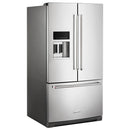  Color_Stainless Steel  -- 36 inch, 26.8 cu. ft. Freestanding French Door 3 Door Refrigerator with Exterior Ice and Water Dispensing System IMAGE 6
